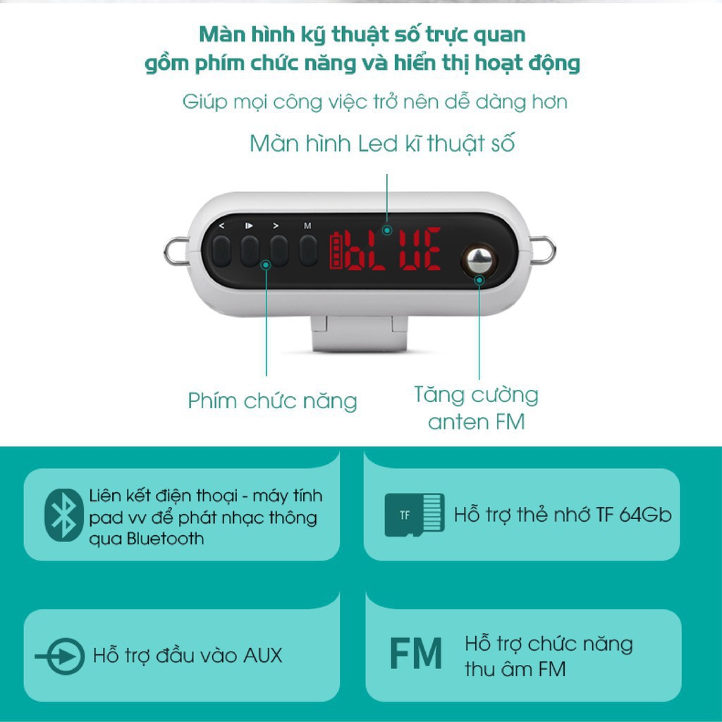 【Hàng chính hãng】Takstar E220 loa mic Máy trợ giảng Không dây, Bluetooth, FM, ghi âm, hướng dẫn viên, Giáo viên,bán hàng