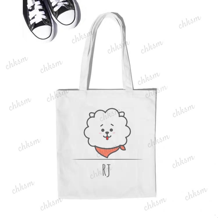 Túi Tote Hàn Quốc Hình Nhân Vật Bt21 (A3)