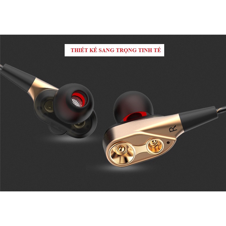 Tai nghe nhét tai QKZ CK8 chống ồn SIÊU BASS, tai nghe học online có MIC đàm thoại 2 chiều