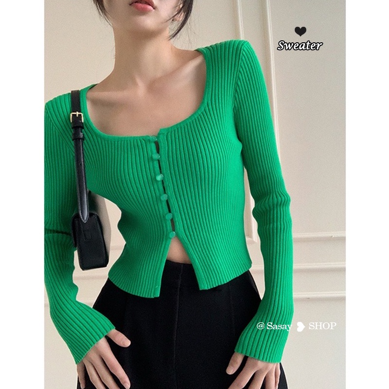 Áo khoác cardigan dệt kim mỏng thiết kế đơn giản xinh xắn cho nữ