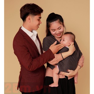 [Free Ship] Địu trẻ em 2Em.vn - Màu ngẫu nhiên vải cotton bảo vệ da an toàn, thoáng khí (SIÊU RẺ)