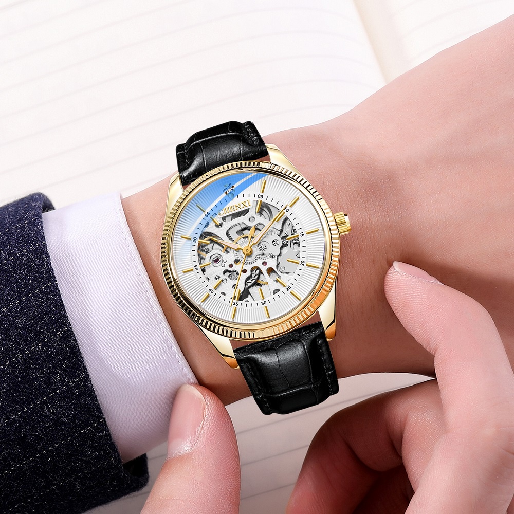Đồng Hồ Cơ Tự Động CHENXI Chống Nước Sang Trọng Cho Nam