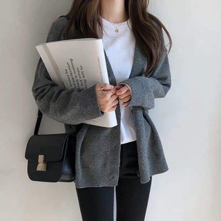 Áo cardigan len basic