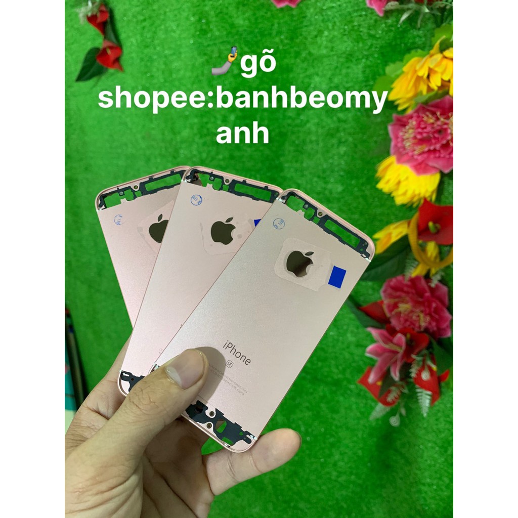 (Sale xả ) Vỏ sườn iphone 5S - iphone SE - Iphone 5G màu gold rose ( vàng hồng ) thay vào máy bao đẹp