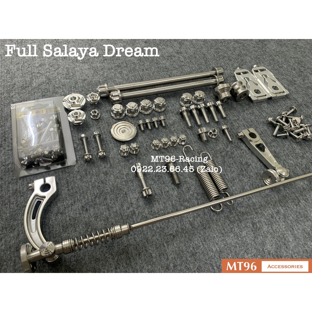 Full Ốc Salaya Cho Dream Chuẩn Inox 304 Không Gỉ Sét, Siêu Sáng (Có Bảo Hành)