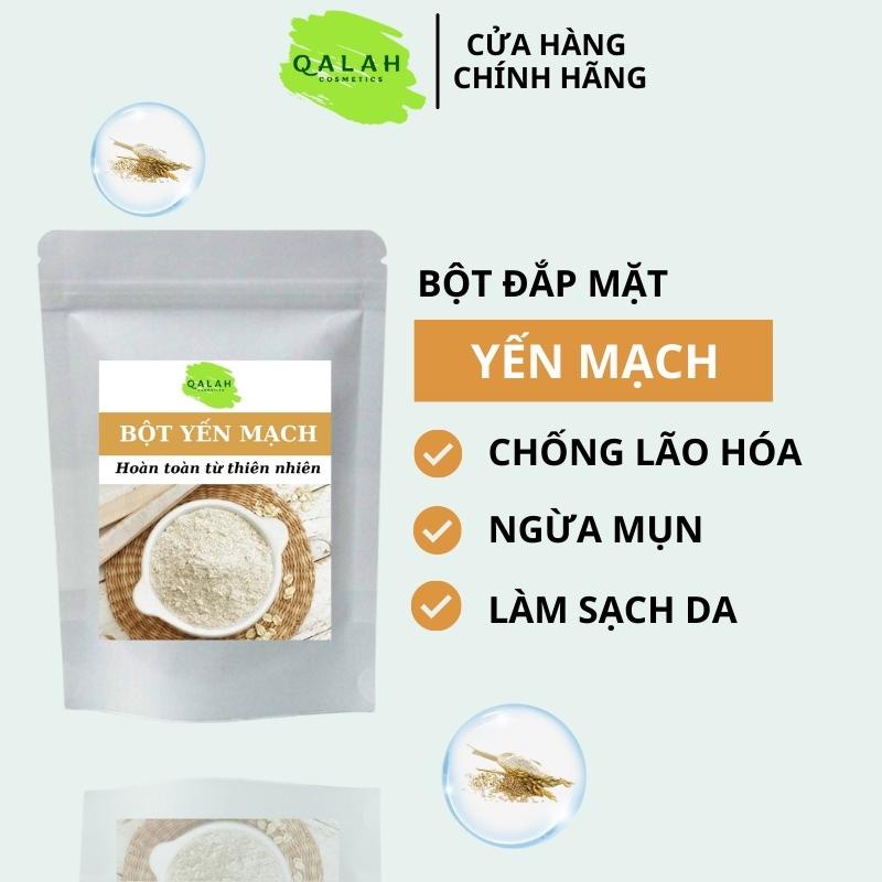 Bột yến mạch nguyên chất xay mịn 100gr - Dưỡng da & ăn uống QALAH