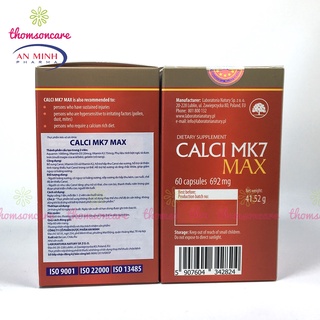 Canxi hữu cơ từ tảo biển đỏ calci mk7 nhập khẩu từ châu âu - ảnh sản phẩm 2