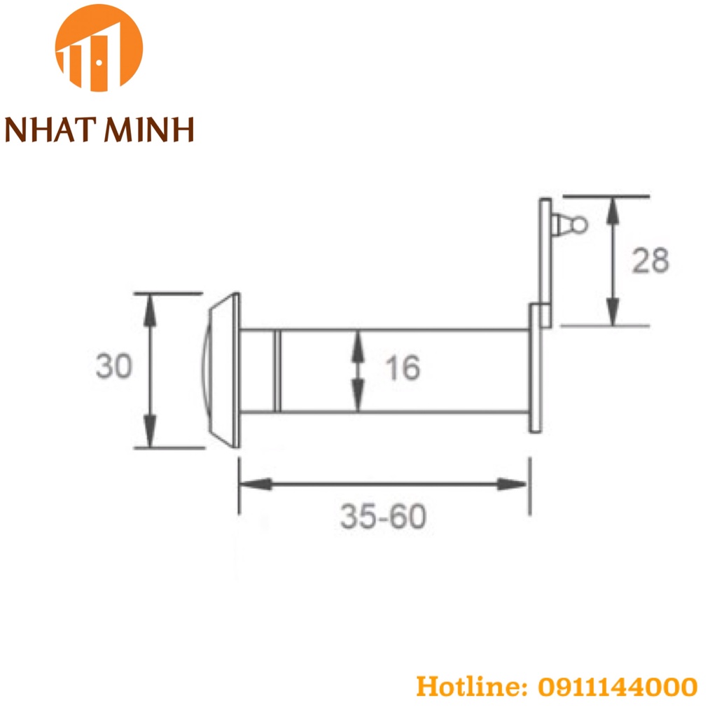 Ống nhòm cửa Imundex (Mắt thần quan sát)