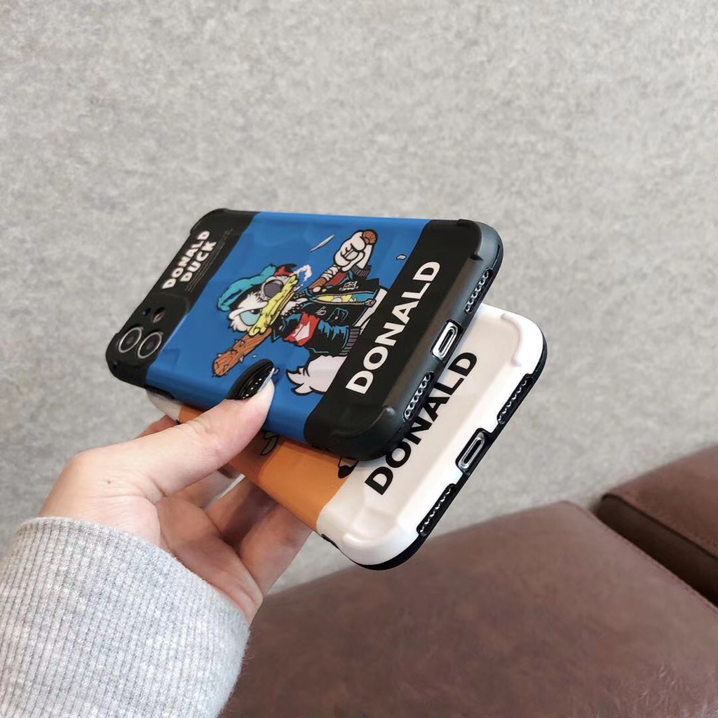 Ốp điện thoại hình vịt Donald thời trang cho iPhone 7plus 8 + X Xr Xs 11 11promax | BigBuy360 - bigbuy360.vn