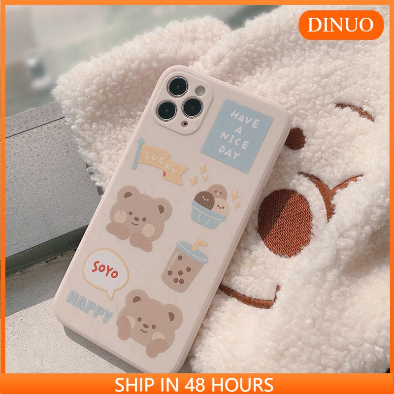 Ốp lưng  iphone Ốp Lưng trong suốt in chữ độc đáo cho Iphone 12/12pro/12promax/6plus/6S/6S plus/6/7/7plus/8/8plus/X/XS/XS Max/11 51 Dinuo case