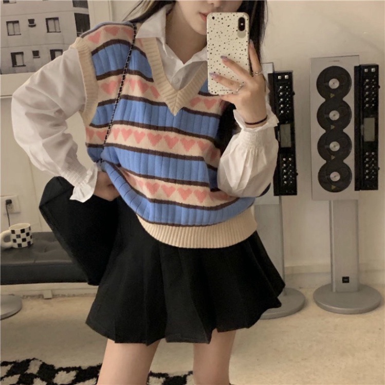 Áo Gile Len,Áo Len Nữ  Hàn Quốc Hàng Dệt Kim form chuẩn cực xinh cho chị em Hàng Mới Hàng New | BigBuy360 - bigbuy360.vn