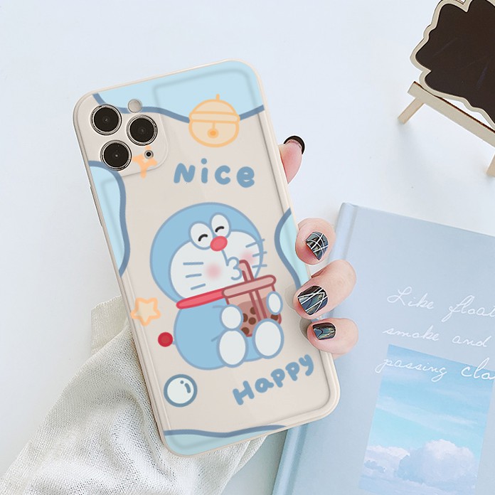 Ốp lưng iphone viền nổi bóng doraemon cute 6plus/6s/6splus/7/7plus/8/8plus/x/xr/xs/11/12/pro/max/plus/promax-Awifi Y2-11