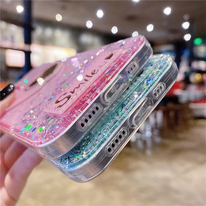 Ốp Điện Thoại Mềm Lấp Lánh Gắn Kèm Gương Cho OPPO A7 A5s A12 F5 Youth A37 Neo 9 F7 A3s A1K A11K A5 A9 2020 A59 F1s A83 A39 A57