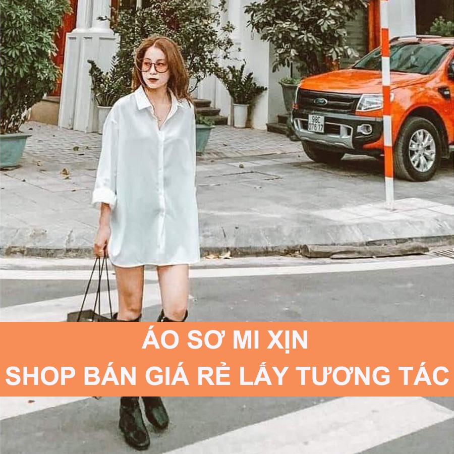 Áo sơ mi trắng đi học đi làm dài tay vải mịn mát mịn Yesnow | BigBuy360 - bigbuy360.vn