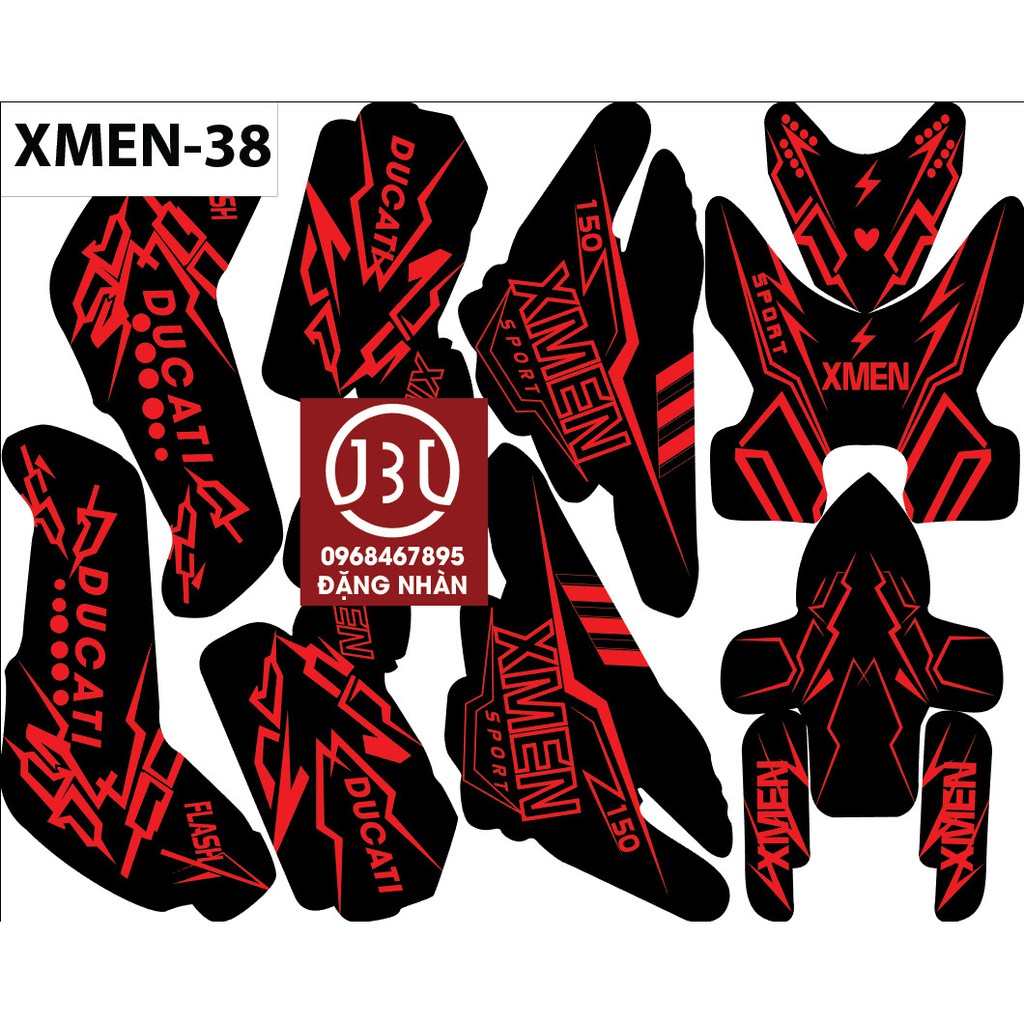 tem trùm xe điện xmen 38