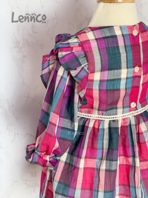 Váy kẻ caro LENCO size 9/12m - 4/5y