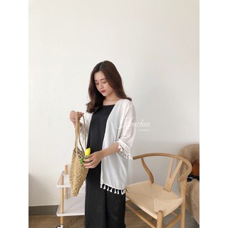 Áo combo kimono tua rua(KÈM ẢNH THÂT)