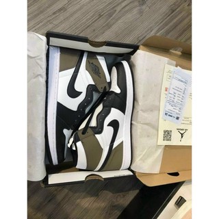 Giày sneaker jordan 1 nâu cao cổ