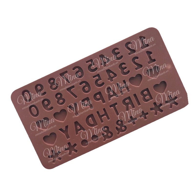 Khuôn Silicone Số HAPPY