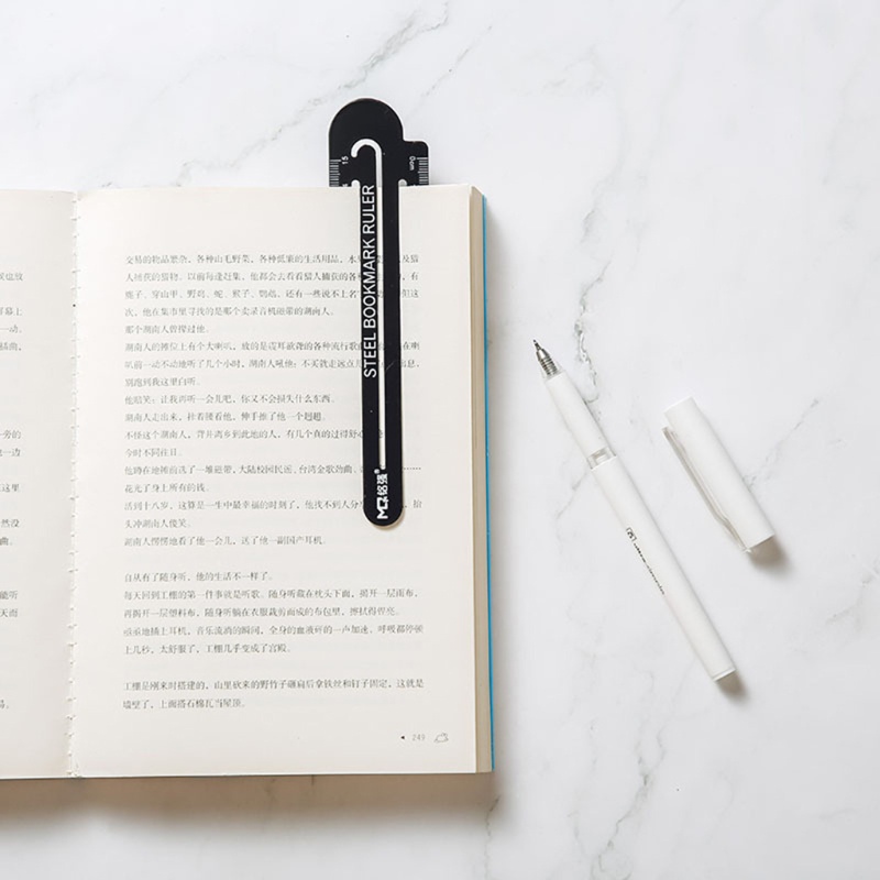 Thước Kẹp Đánh Dấu Trang Sách Bằng Kim Loại Họa Tiết Hoạt Hình