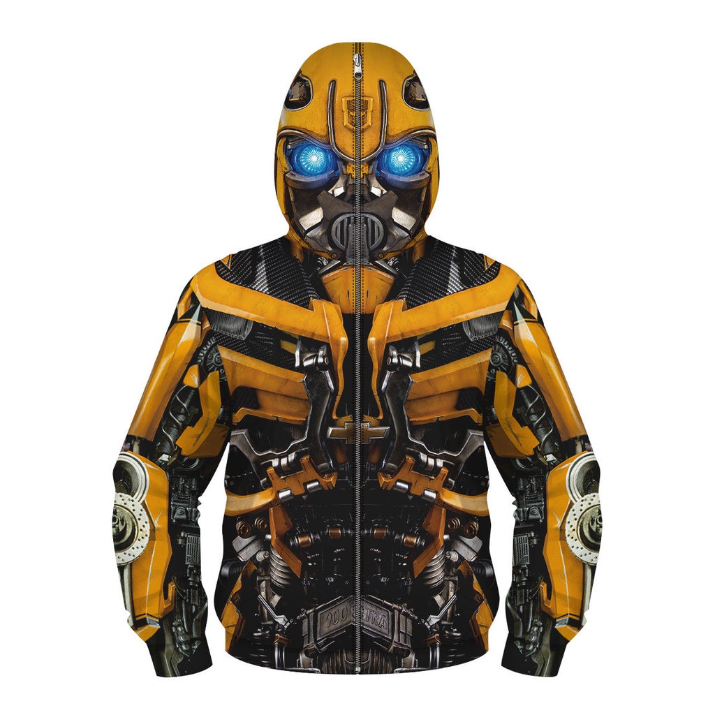 Áo hoodie dài tay in hình Spiderman Iron Man Optimus Prime cho bé