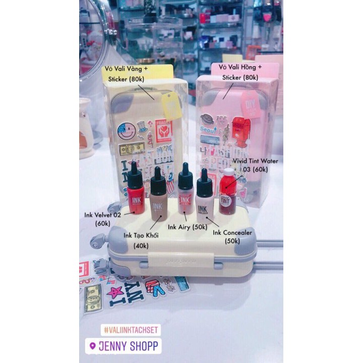 TÁCH SET SET SON MINI VALI INK PERIPERA MINI SUITCASE COLLECTION | BigBuy360 - bigbuy360.vn