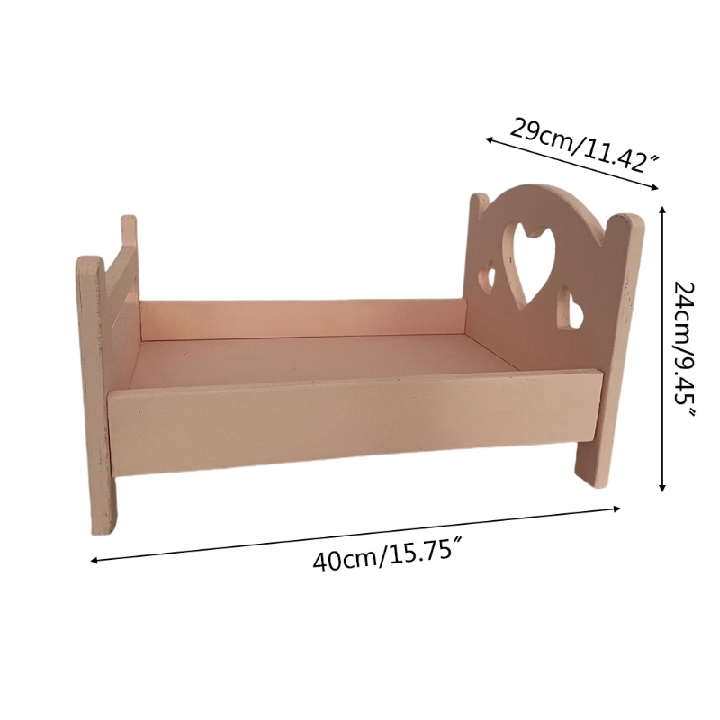 Giường Ngủ Hình Trái Tim Dùng Làm Phụ Kiện Chụp Ảnh Cho Bé Sơ Sinh