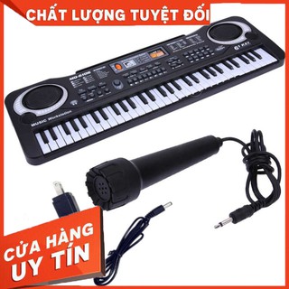 Đàn Piano Electronic Keyboard 61 Phím Kèm Mic Cho Bé