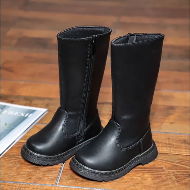 Giày boot da cổ cao cho bé G815