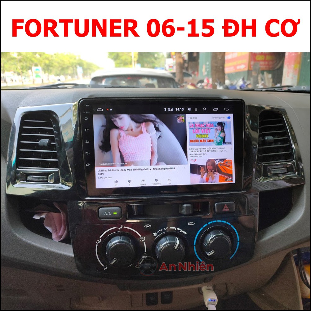 Màn Hình 9 inch Cho Xe FORTUNER 2006-2015 Chạy Android Tiếng Việt - Đầu DVD Android Kèm Mặt Dưỡng FORTUNER