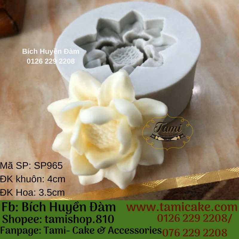Khuôn silicon- Hoa sen nhỏ