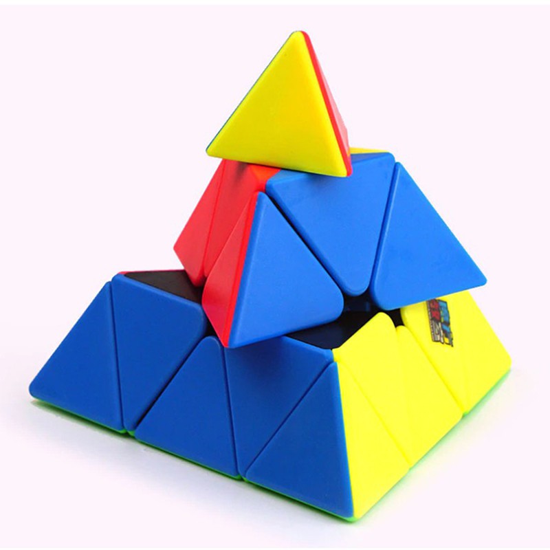 Rubik Pyraminx Stickerless MoYu MeiLong MFJS Rubik Tam Giác Cực Đẹp