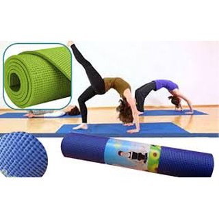 Thảm tập yoga 2 mặt tặng kèm túi lưới