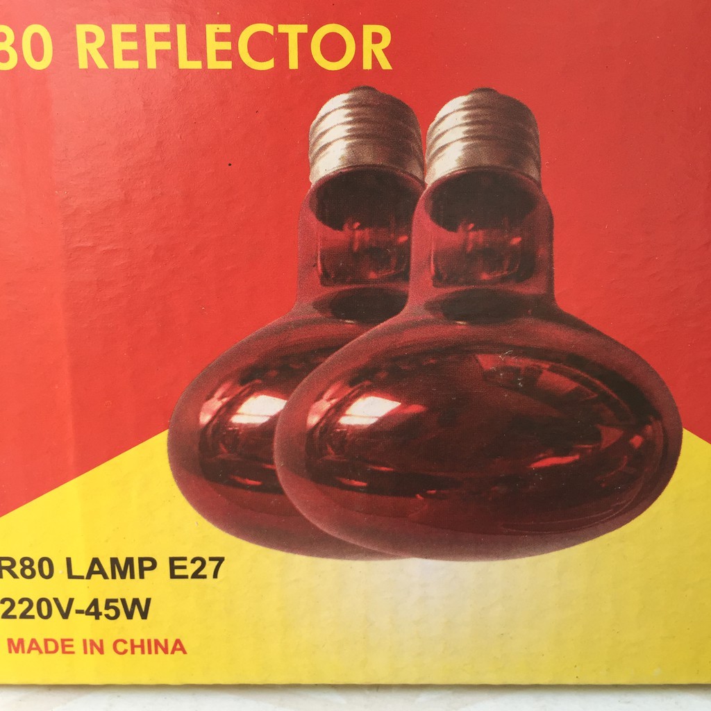 Bóng Đèn Hồng Ngoại 45W Úm Gà ,Sưởi Gia Cầm, Sưởi Heo