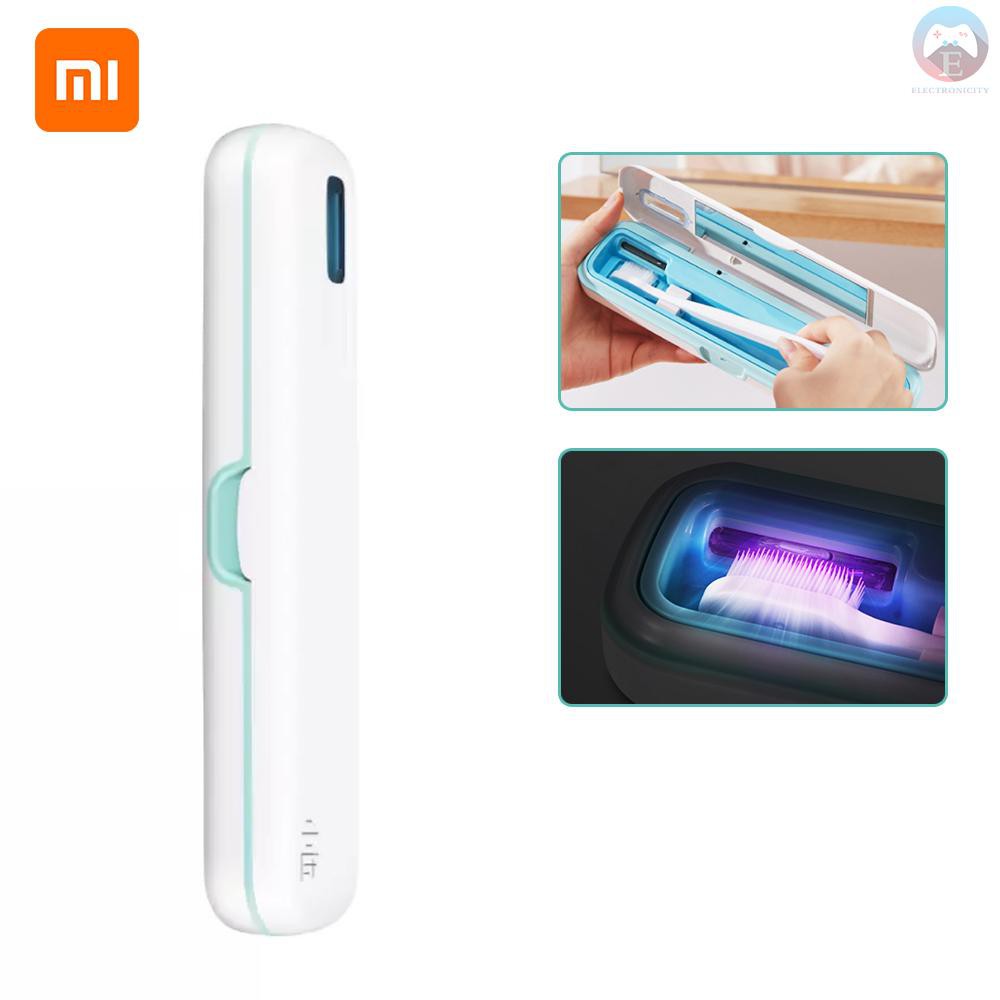 Ê Xiaomi Youpin Xiaoda Toothbrush UV Sterilizer Portable Toothbrush UV Sterilization Box Brush Head 99.9% UV-C Disinfection Storage Box Sterilization