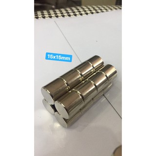 Nam châm viên đất hiếm hình trụ tròn 15x15mm