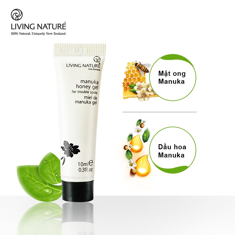Gel chấm mụn Living Nature Manuka Honey Gel 10ml