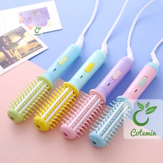 Lược điện sấy chuyên uốn cụp dễ thương chính hãng COTEMIN