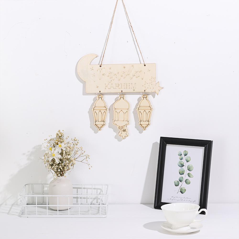 Lồng Đèn Gỗ Treo Trang Trí Nhà Cửa / Tiệc Cưới DIY