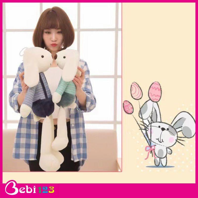 (Loại đẹp) Thú bông Thỏ tai dài siêu đáng yêu cho bé