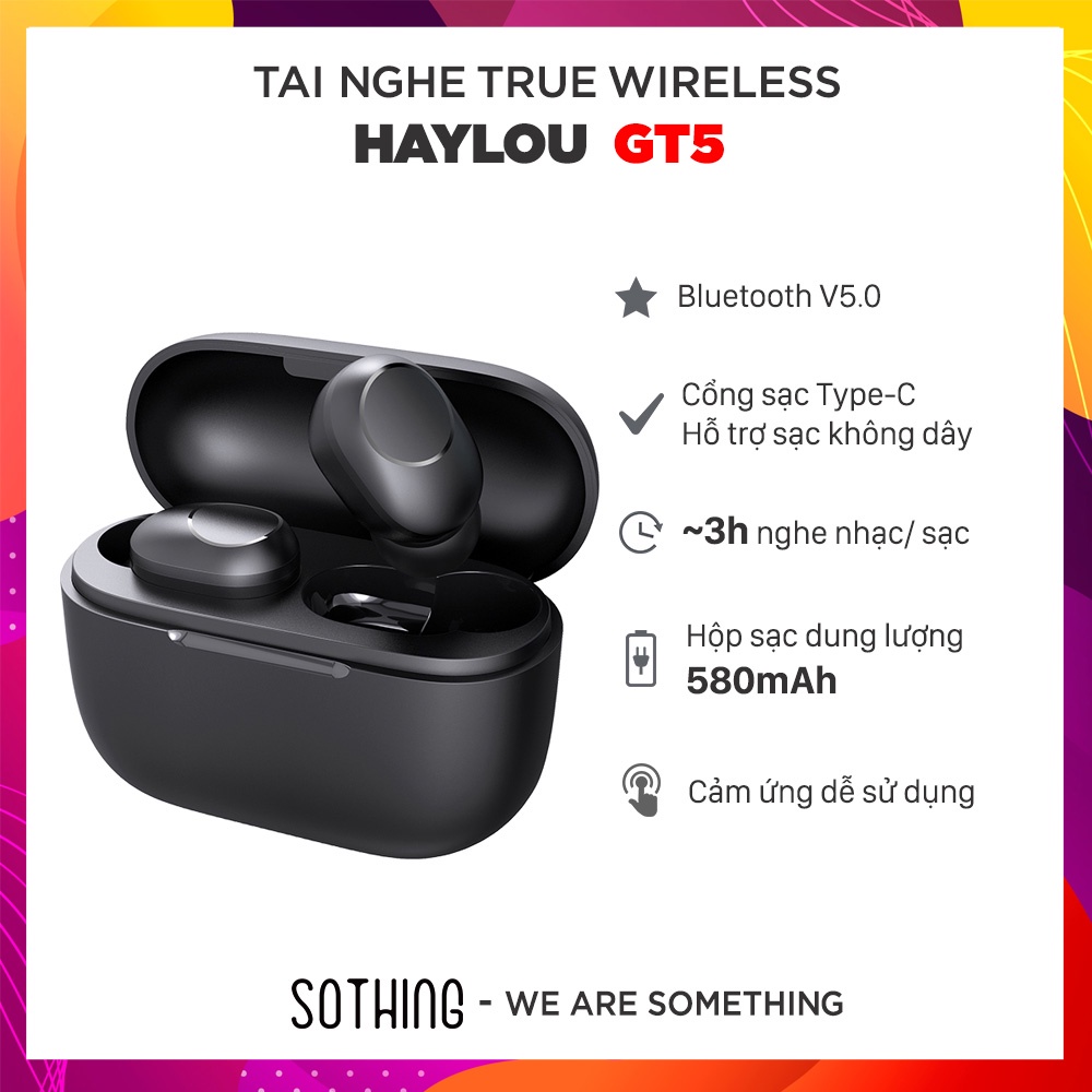 [Bảo hành 6 tháng] Tai Nghe True Wireless Haylou GT1 Pro/ GT2S/ GT3 Pro/ GT5  - Hàng Chính Hãng