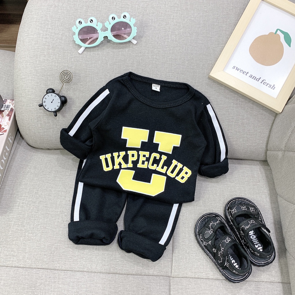 Bộ len tăm dài tay cho bé hình UKPECLUB 8-18kg