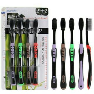 Set 4 bàn chải than tre Hàn Quốc