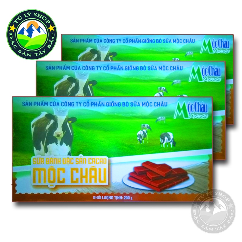 Bánh sữa Mộc Châu 200g (Các vị - Hàng chính hãng - Date mới nhất)