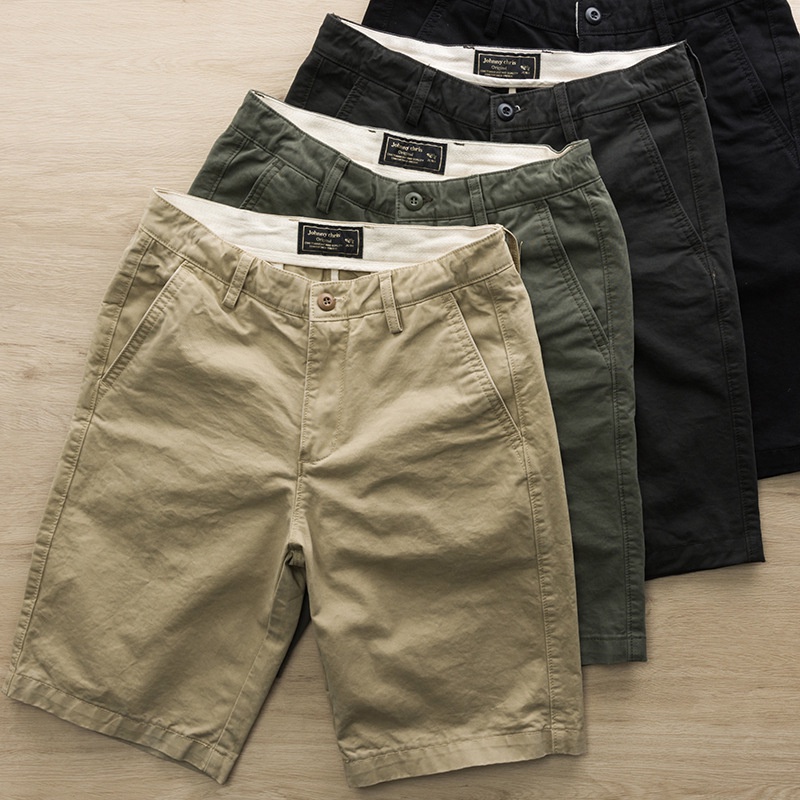 Quần Short Dáng Suông Rộng Phong Cách Thời Trang Retro Nhật Bản Cho Nam Giới
