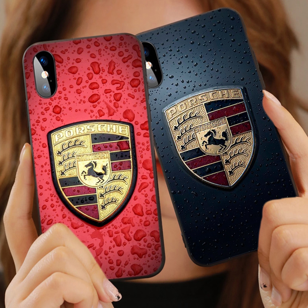 Ốp điện thoại mền hình Porsche AG Q51 cho iPhone 6 6s 7 8 Plus X XR Xs 11 Pro Max SE 2020