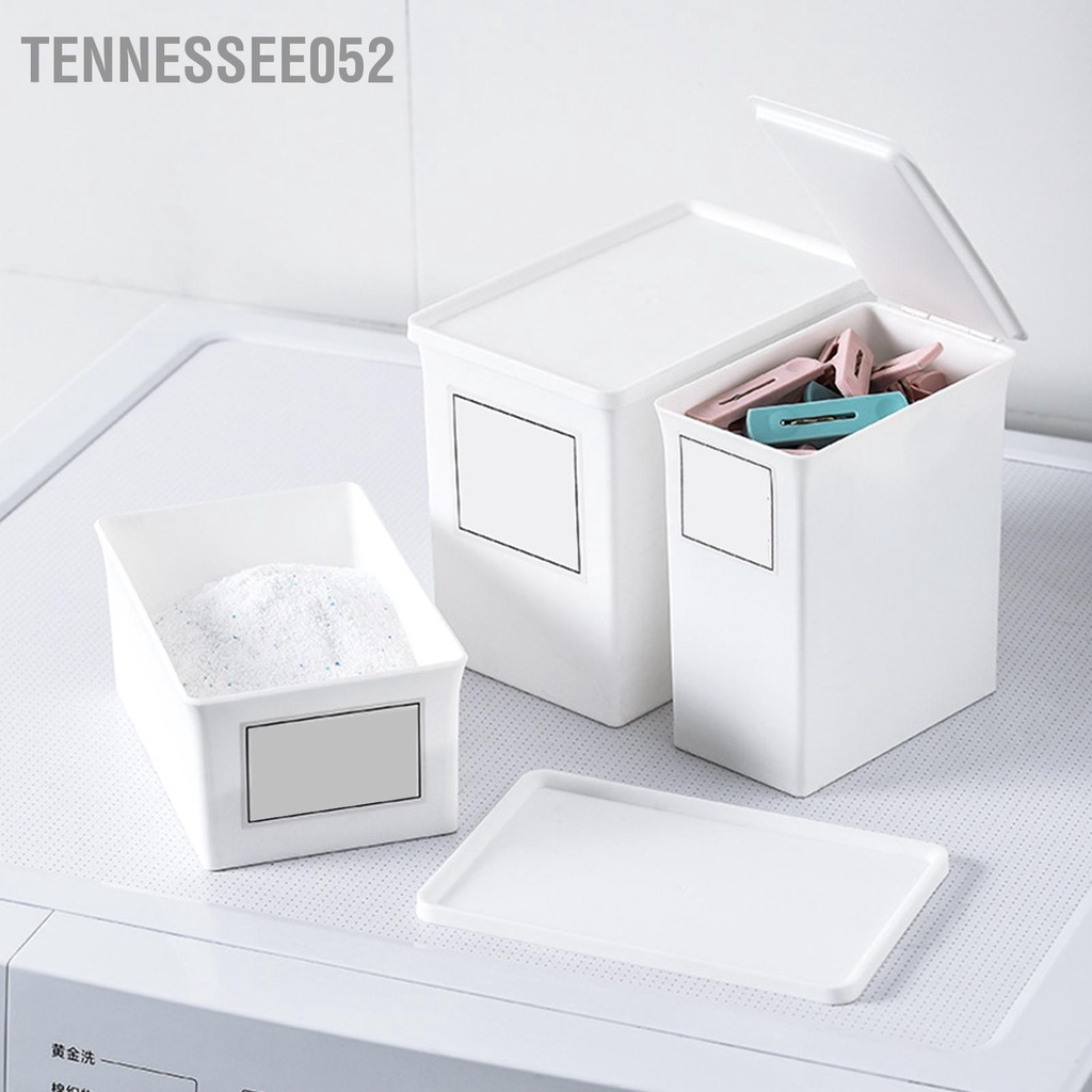 Tennessee052 Hộp đựng bột giặt Gia dụng Bột Hạt chống bụi Có nắp đậy