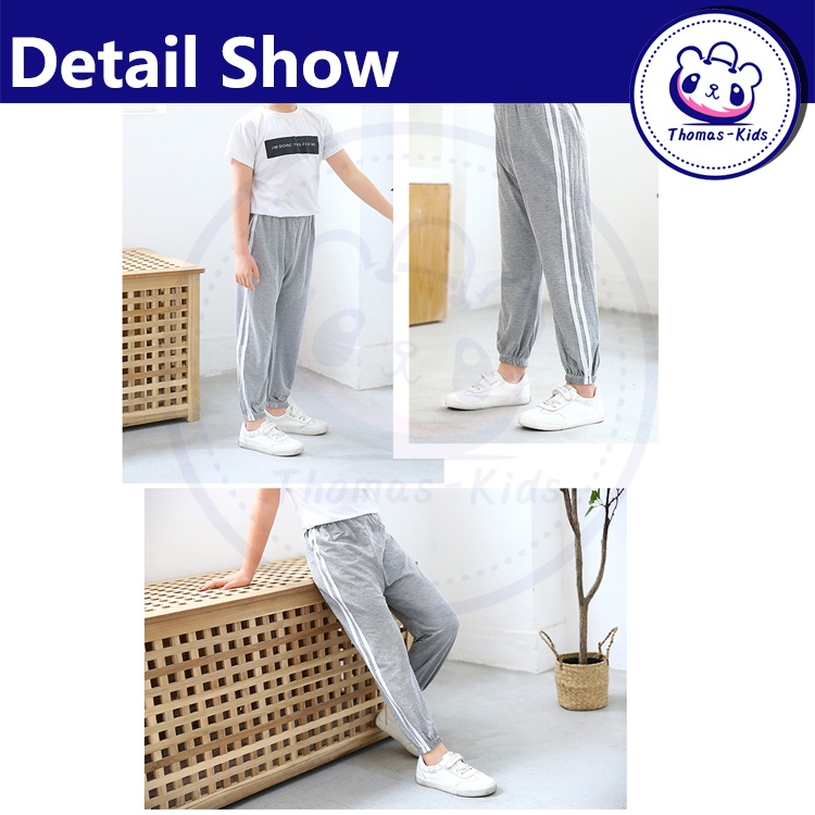 [THOMAS KIDS] Quần Dài Chống Muỗi Thiết Kế Mỏng Thoáng Khí Thời Trang Mùa Hè Cho Bé Từ 3-12 Tuổi