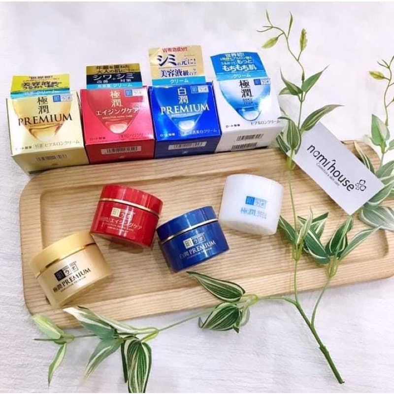 Kem dưỡng ẩm trắng da Hada Labo/Hadalabo Gokujyun Super Hyaluronic Cream 50G nội địa Nhật