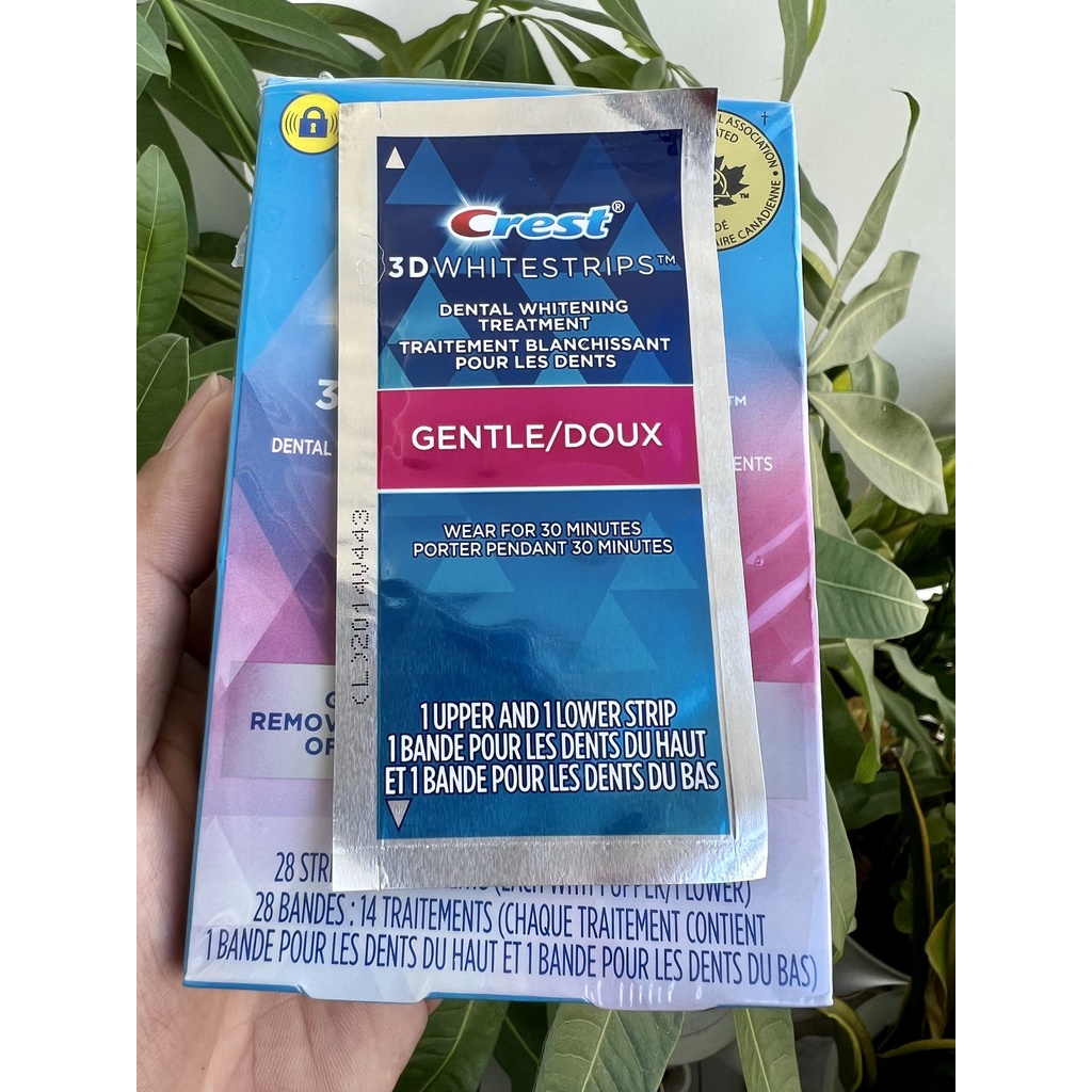 Miếng dán trắng răng Crest 3D Whitestrips/ Mỹ